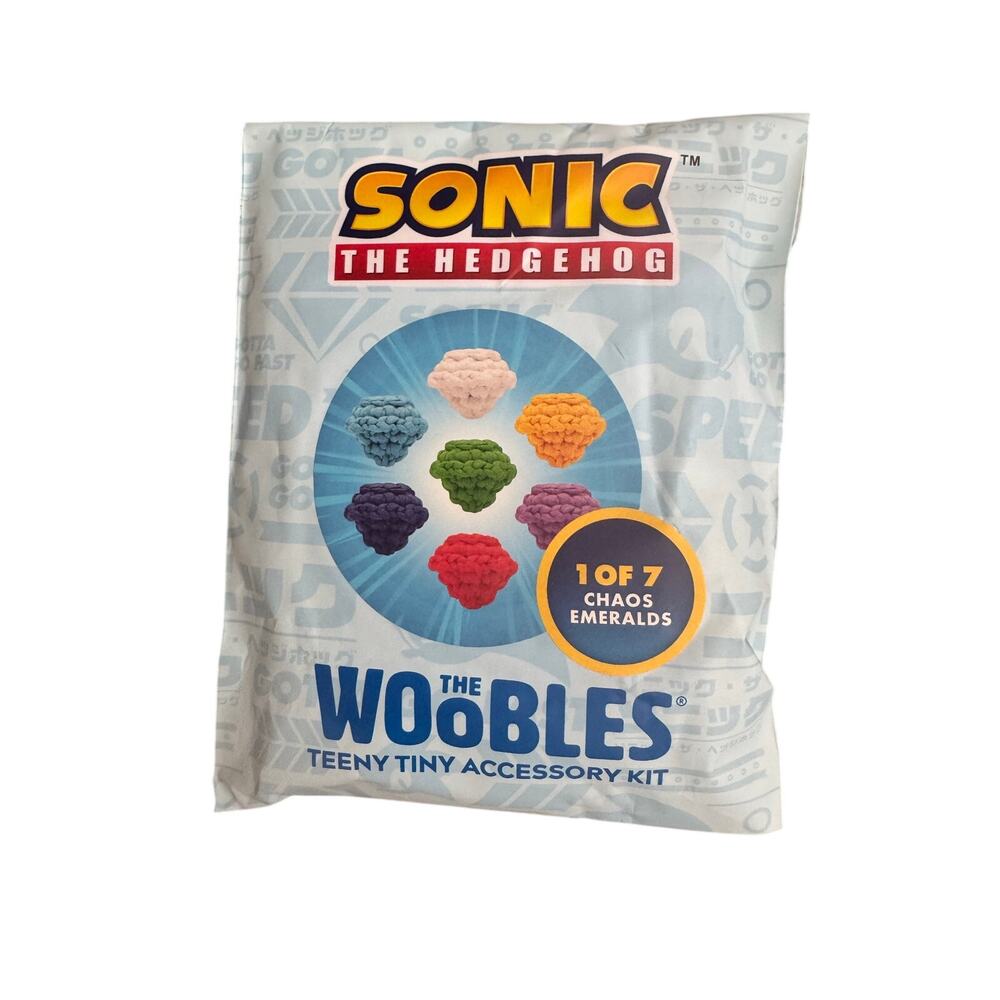 *Mystery Color* Woobles Sonic the Hedgehog Chaos Emerald Accessory Kit - Sealed